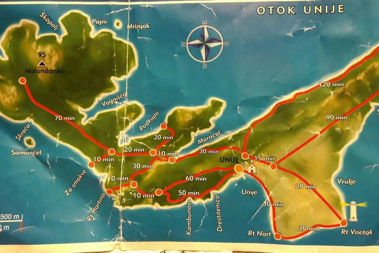Car Free Island Unije Gasparini Apartments Croatia
